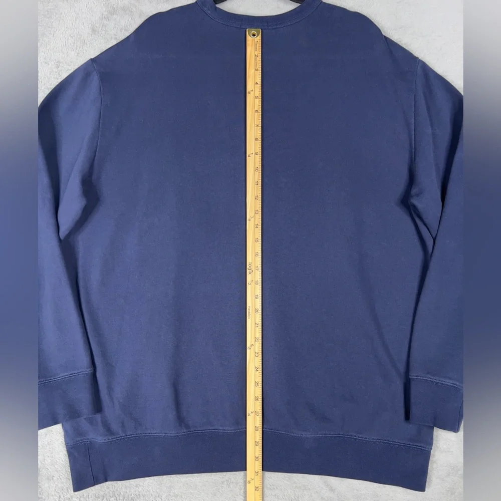 Polo Ralph Lauren Polo Team Crewneck Sweatshirt Men's 2XLT Navy Embroidered - Picture 13 of 13